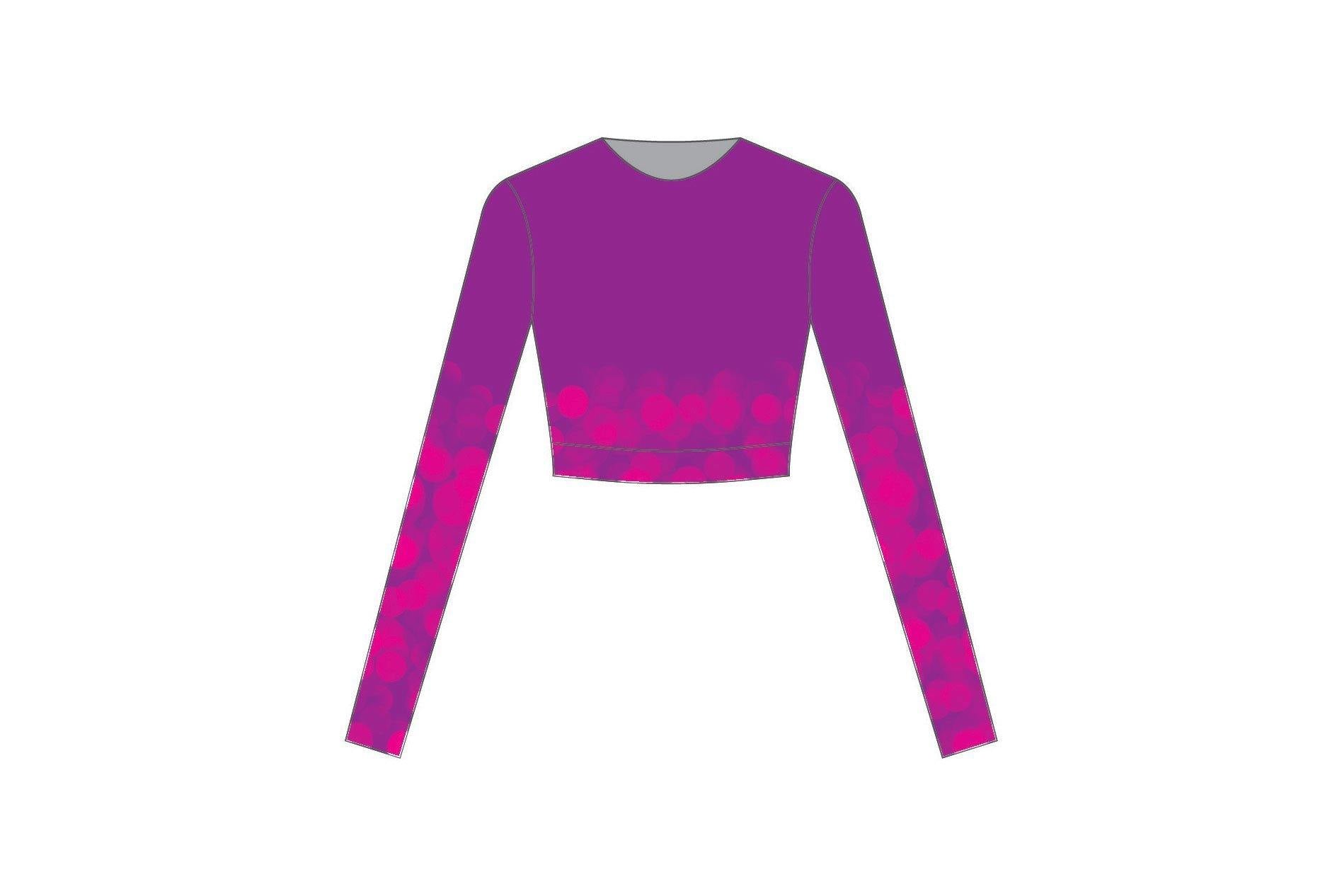 Bubbles Long Sleeve Crop - Hamilton Theatrical