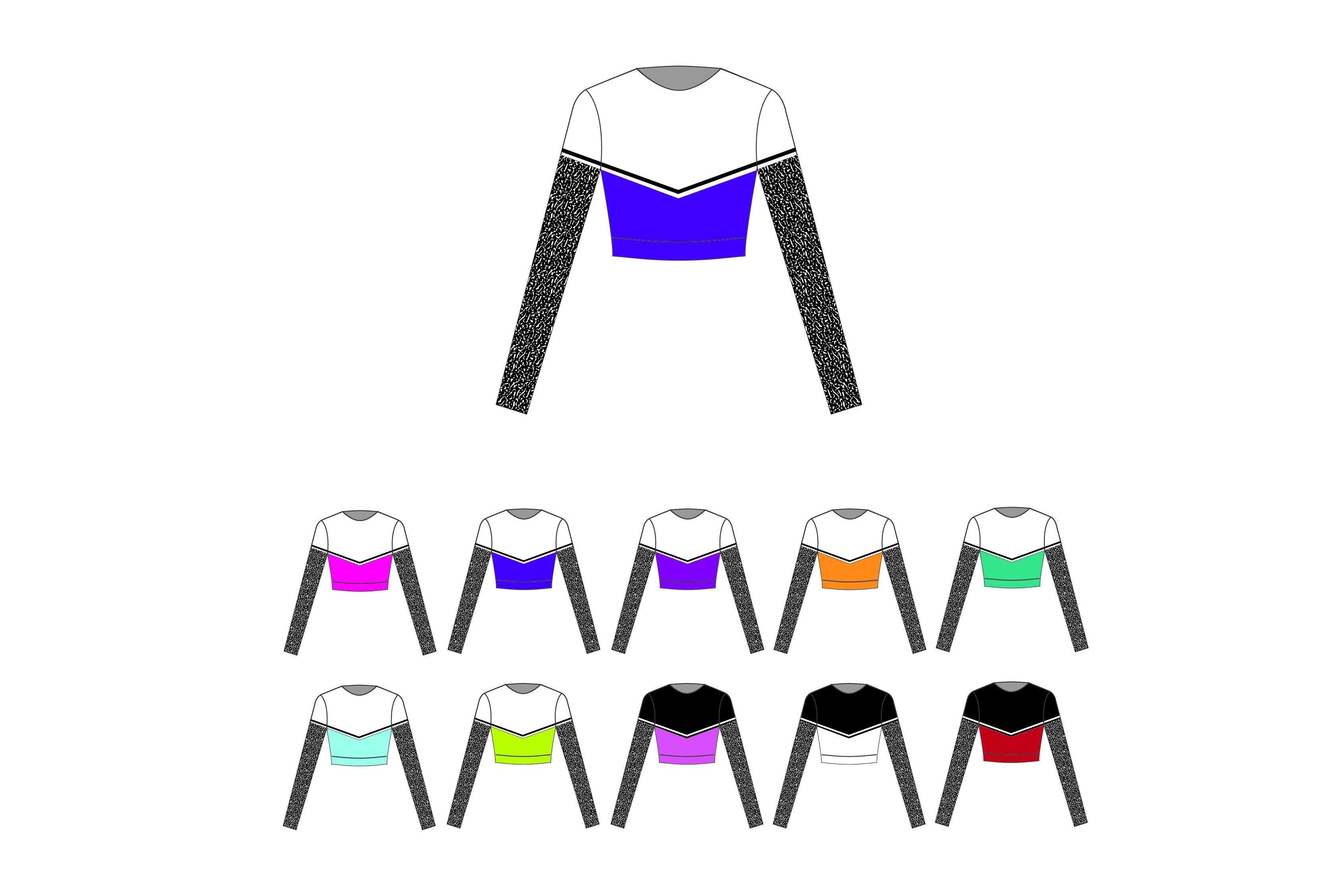 Cheer Long Sleeve Crop - Hamilton Theatrical