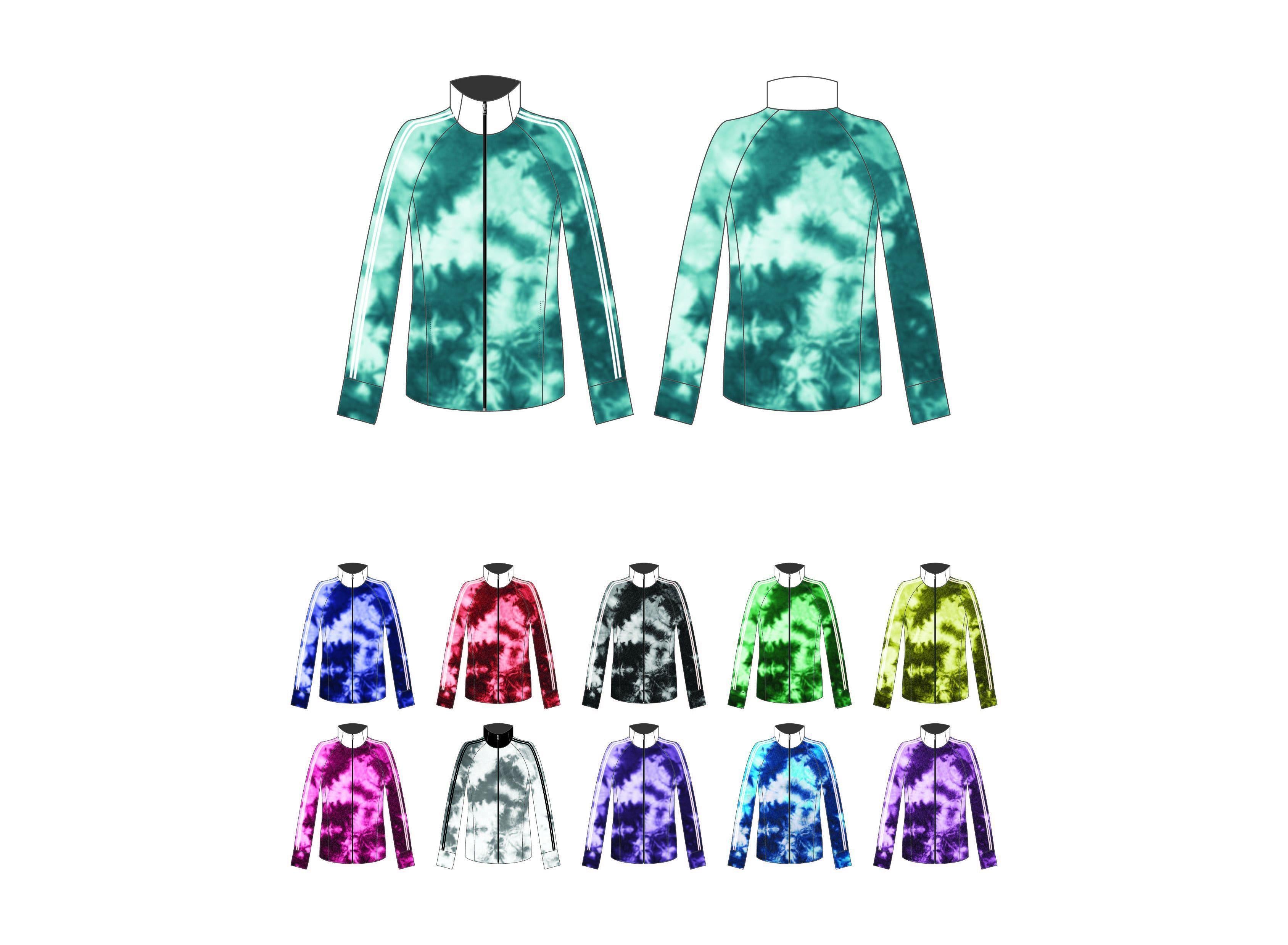 Tie Dye Yoga Jacket - Hamilton Theatrical