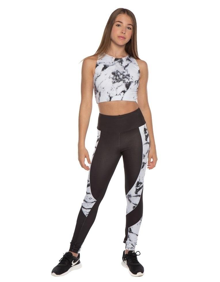 White Marble Yoga Legging - Hamilton Theatrical