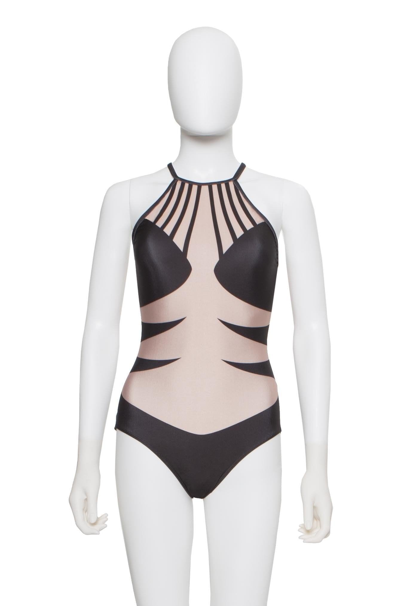 Ribcage Halter Leotard - Hamilton Theatrical