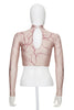 Veins Nude Long Sleeve Crop Top - Hamilton Theatrical