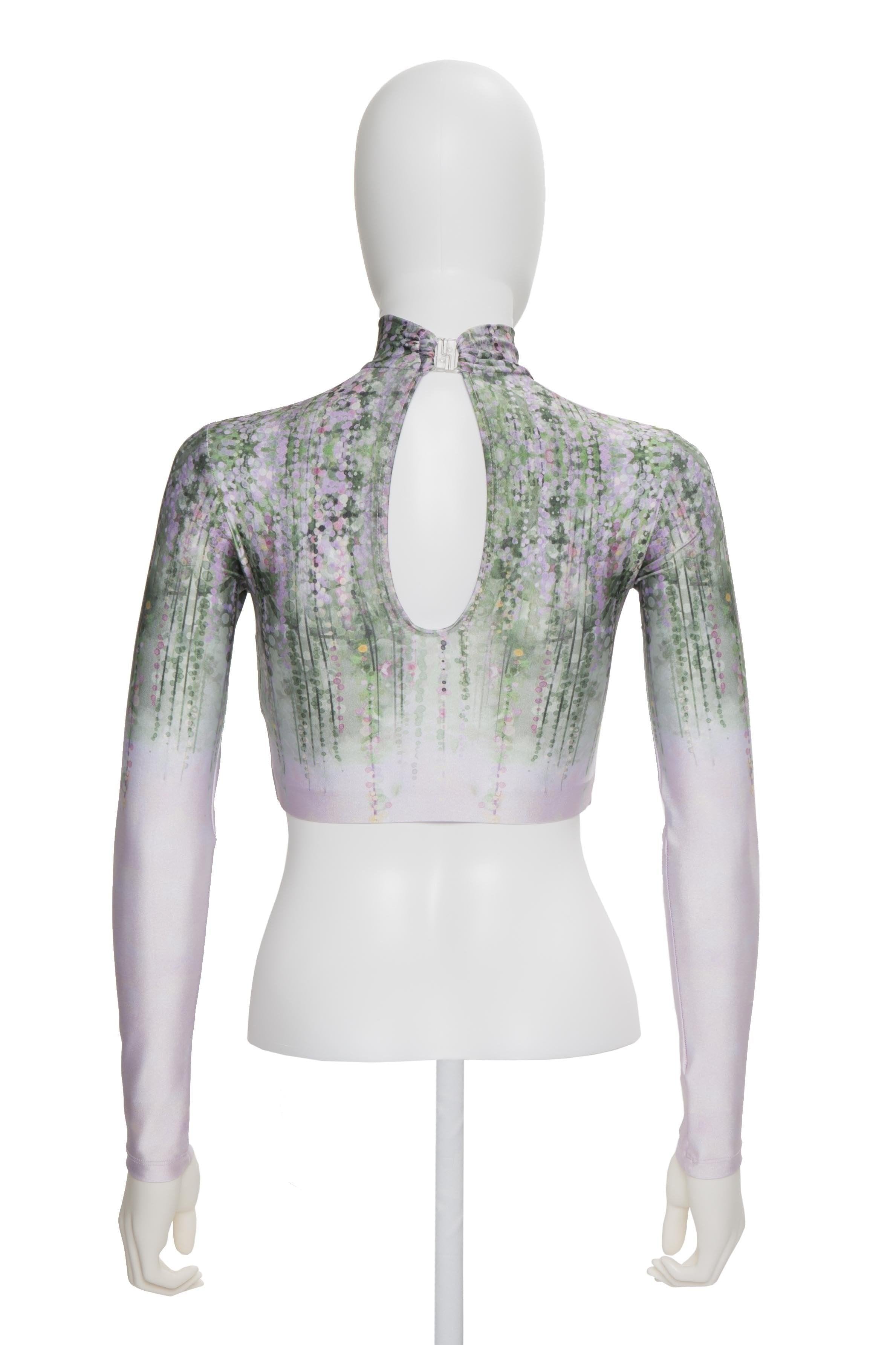 Wisteria Long Sleeve Crop Top - Hamilton Theatrical