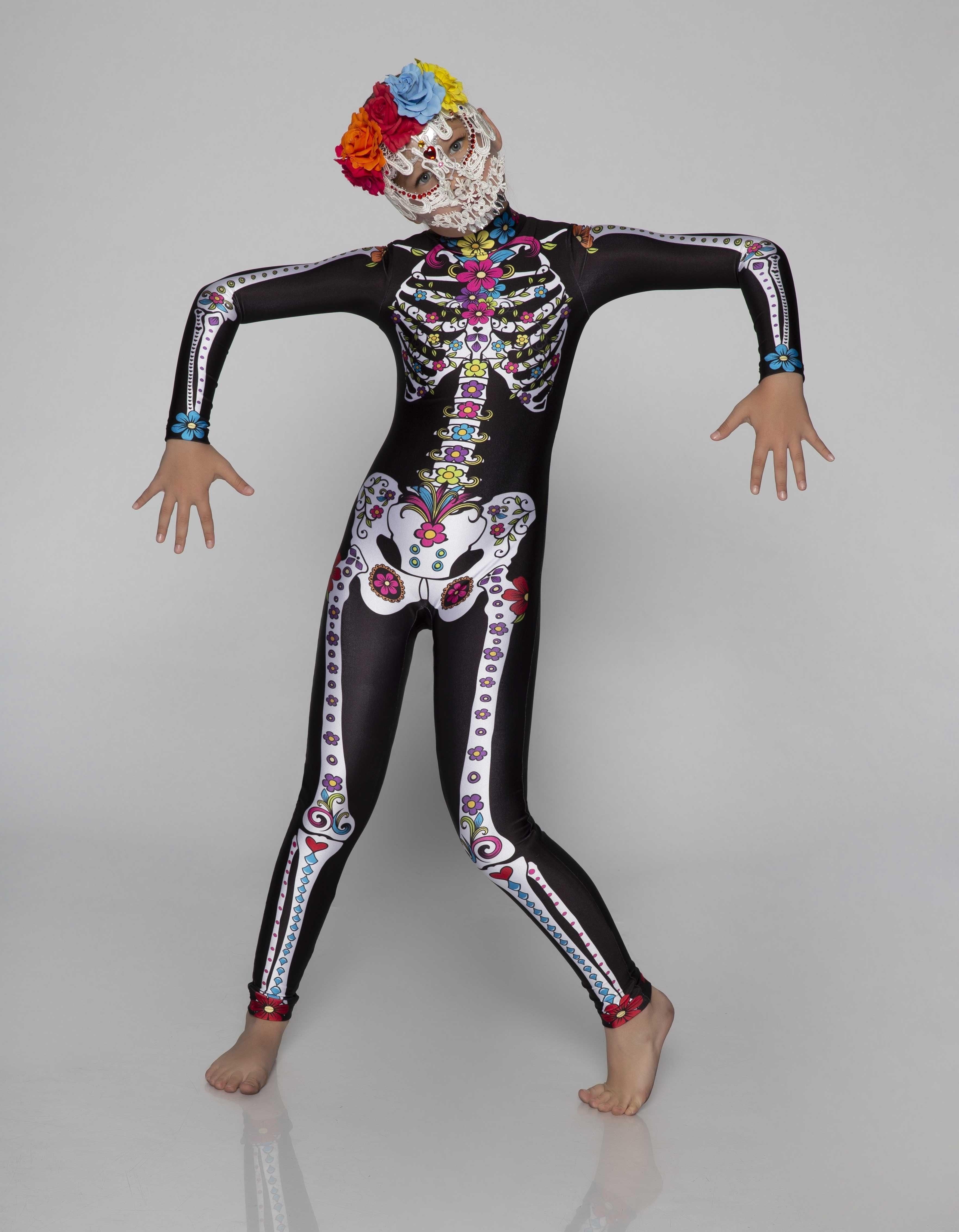 Day of the Dead LS Unitard - Hamilton Theatrical