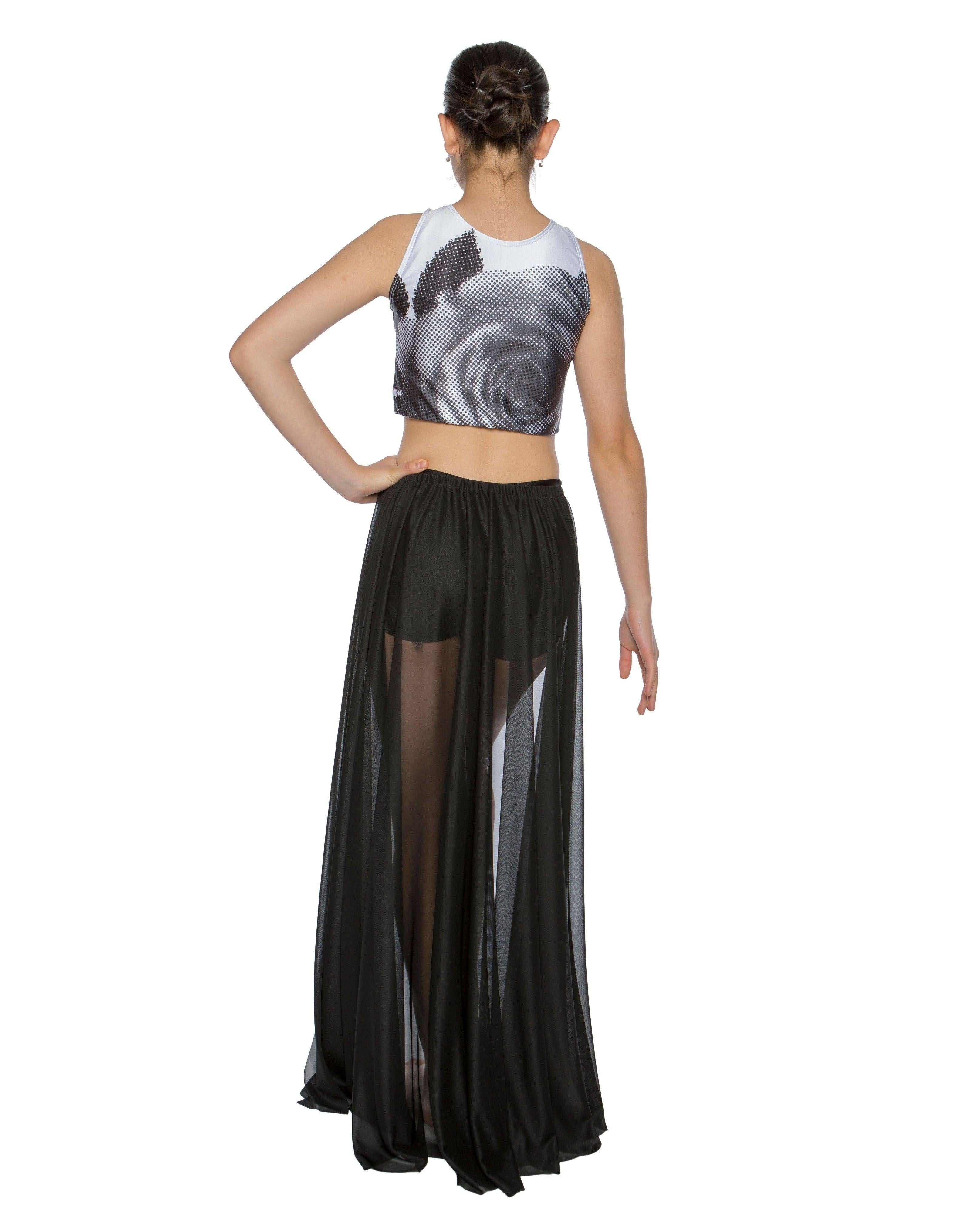 Digital Rose Sleeveless Crop Top - Hamilton Theatrical