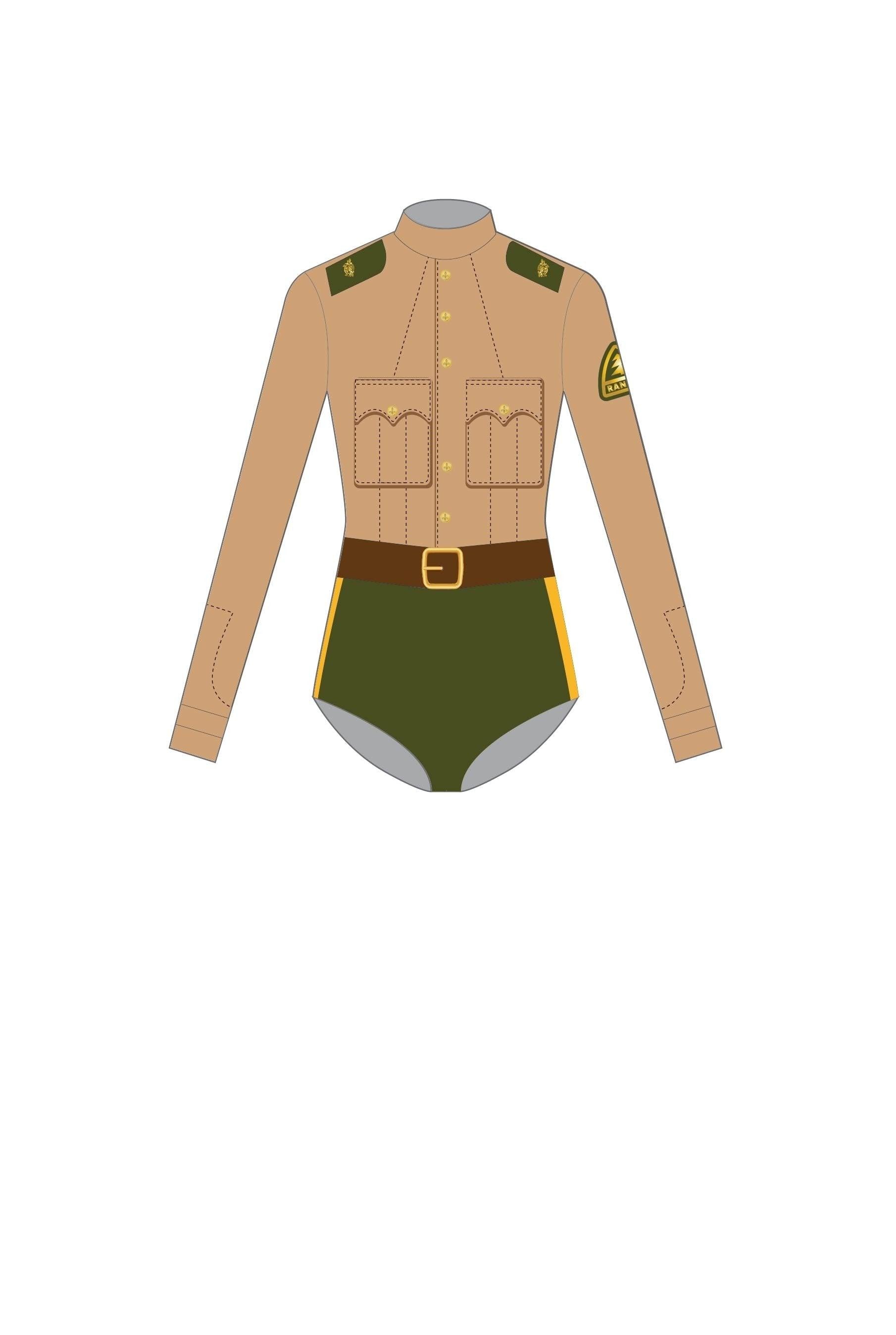 Ranger LS Leotard - Hamilton Theatrical