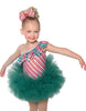 Candy Cane One Shoulder Leotard with Ruffle - Hamilton Theatrical