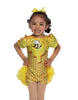 Bumble Bee Puff Sleeve Biketard - Hamilton Theatrical