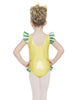 Princess Pineapple Emoji Tank with Gather Sleeve and Legs Leotard