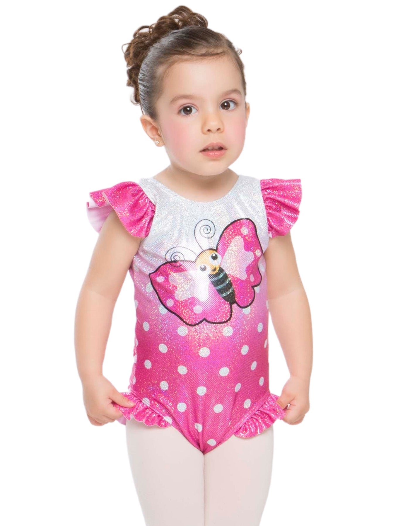 Boogie Bug Ball Butterfly Tank with Gather Sleeve and Legs Leotard