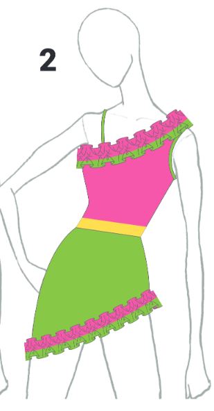 Custom Aye Carumba Ooh La La Dress