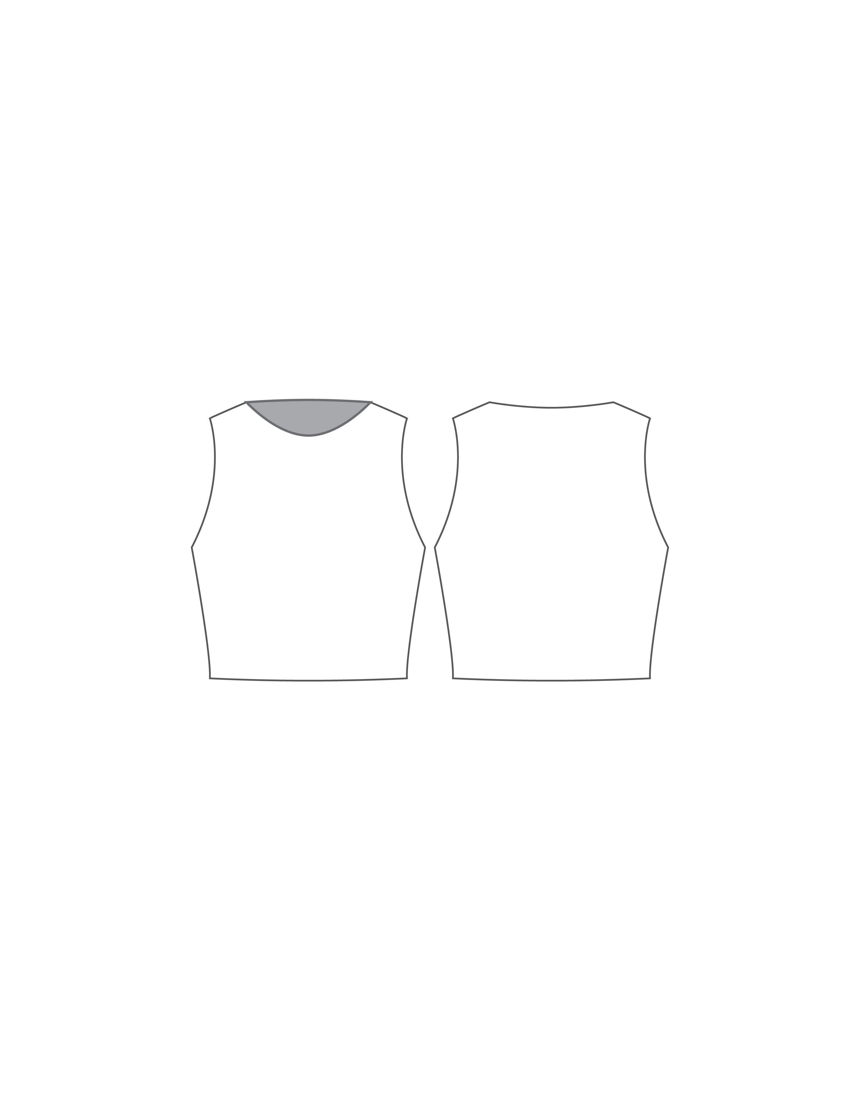 Custom Inked Lycra Sleeveless Crop Top - Hamilton Theatrical