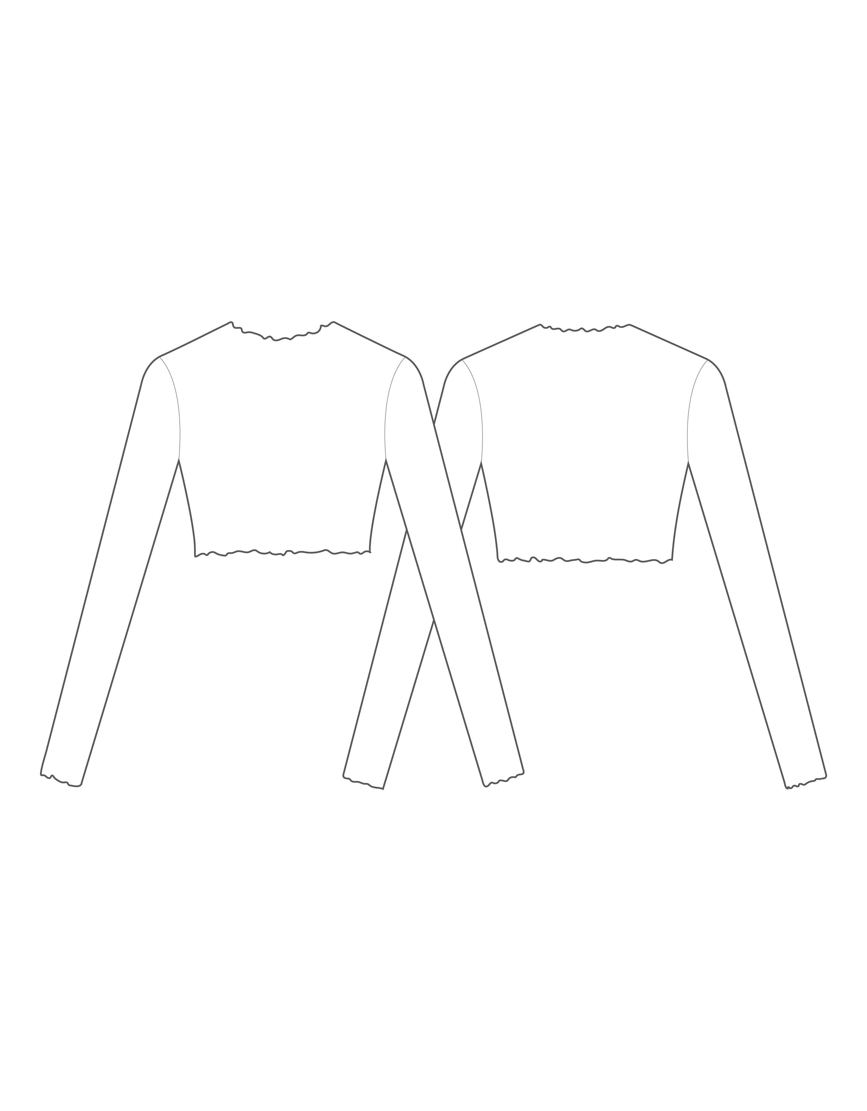 Custom Inked Mesh LS Crop Top - Hamilton Theatrical