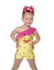 Emoji One Shoulder Biketard with Ruffle - Hamilton Theatrical