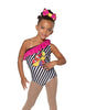 Tutti Fruitti One Shoulder Leotard with Ruffle - Hamilton Theatrical