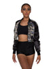 Army Camo Cropped Jockey Jacket - Hamilton Theatrical