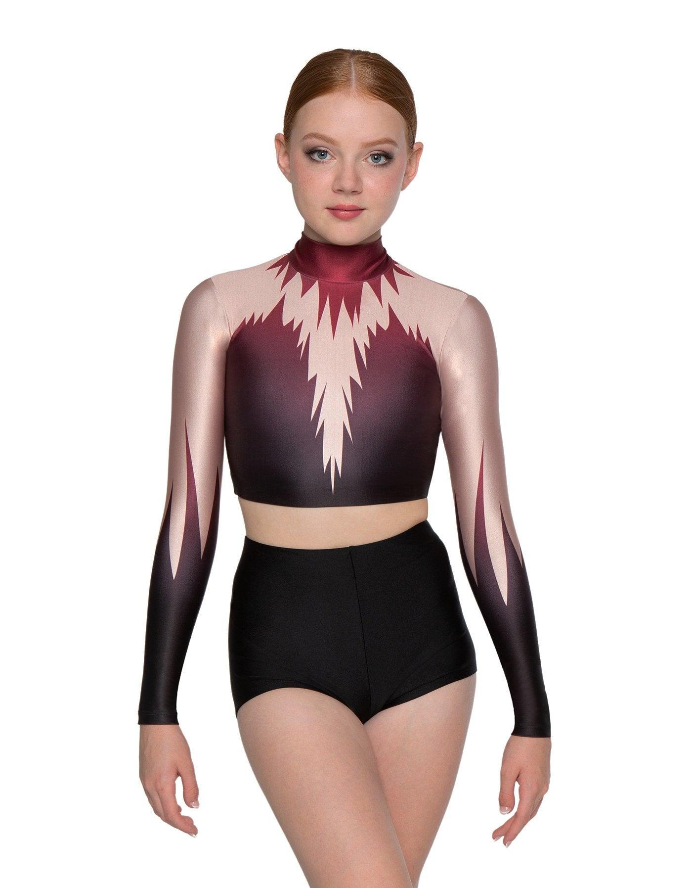 Dark Side LS Crop Top Ombre - Hamilton Theatrical