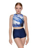 Tidal Wave Sleeveless Crop Top - Hamilton Theatrical