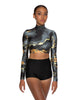 Oil Spill LS Crop Top - Hamilton Theatrical