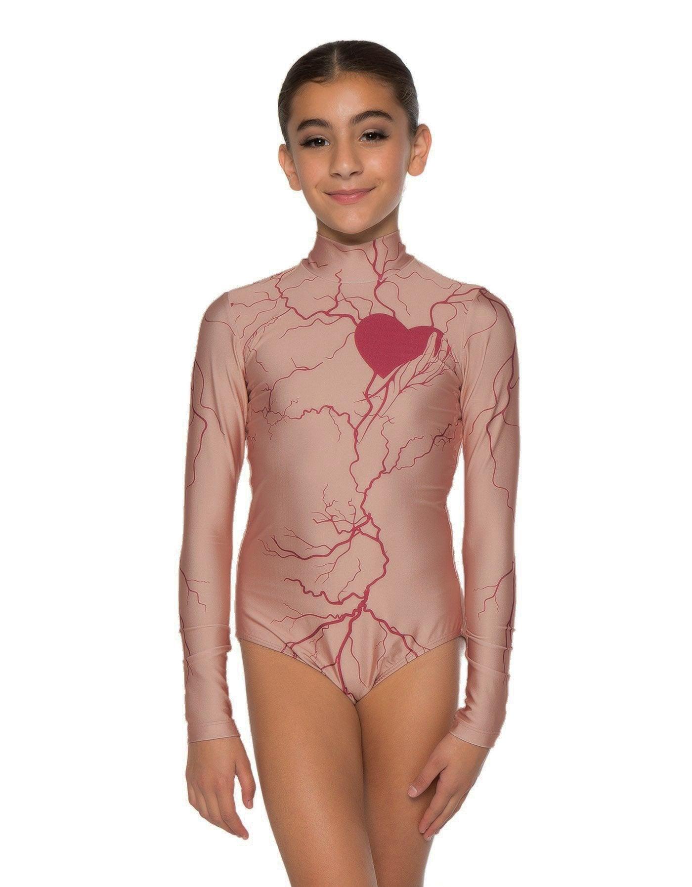 Veins Nude Long Sleeve Leotard - Hamilton Theatrical