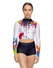 Paint Splatter LS Tneck Crop Top - Hamilton Theatrical