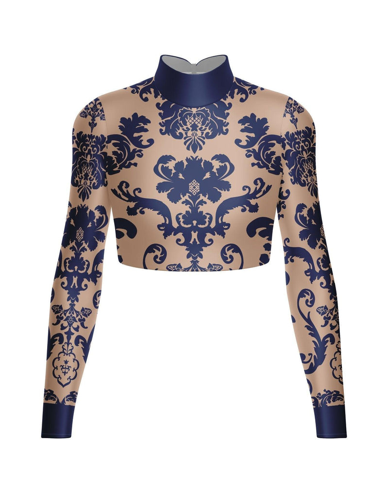 LS nude models sets archives Brocade Nude LS Crop Top – Hamilton Theatrical