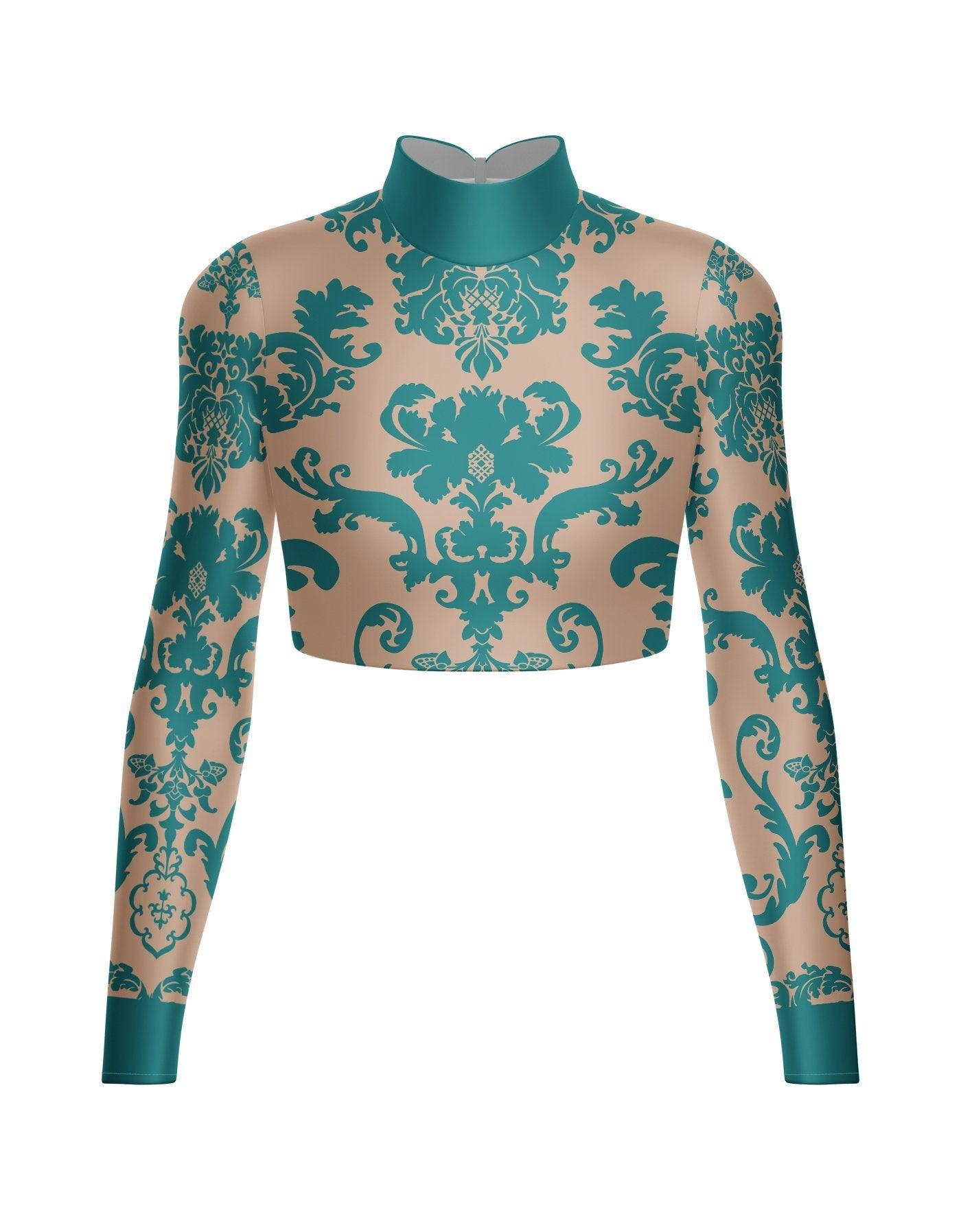 ls land image nude -79 Brocade Nude LS Crop Top – Hamilton Theatrical