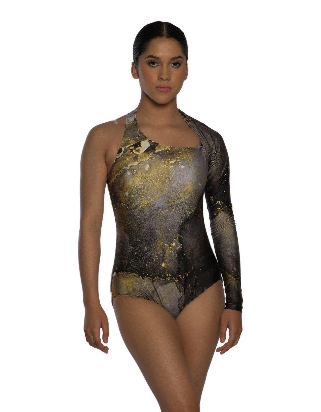 Gold Rush One Sleeve Leotard - Hamilton Theatrical