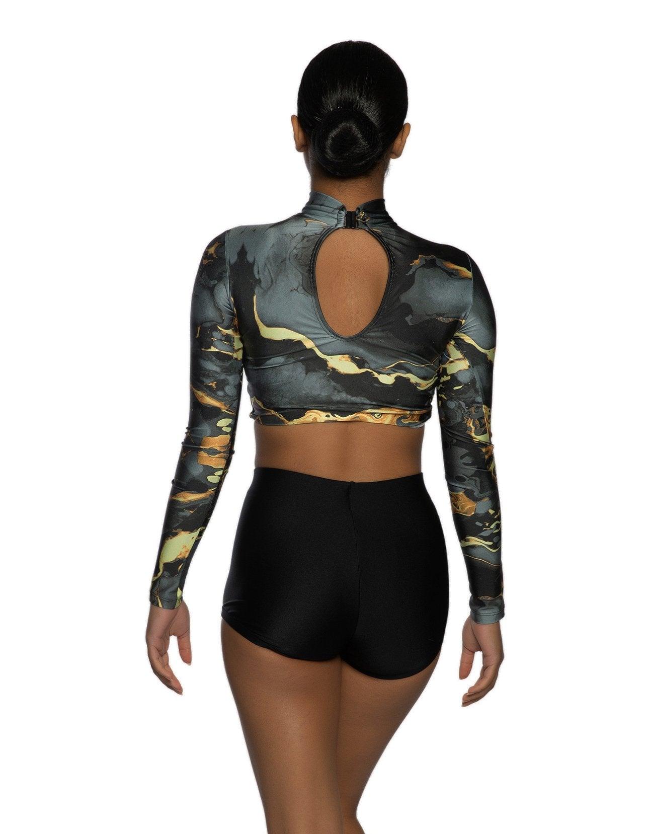 Oil Spill LS Crop Top - Hamilton Theatrical