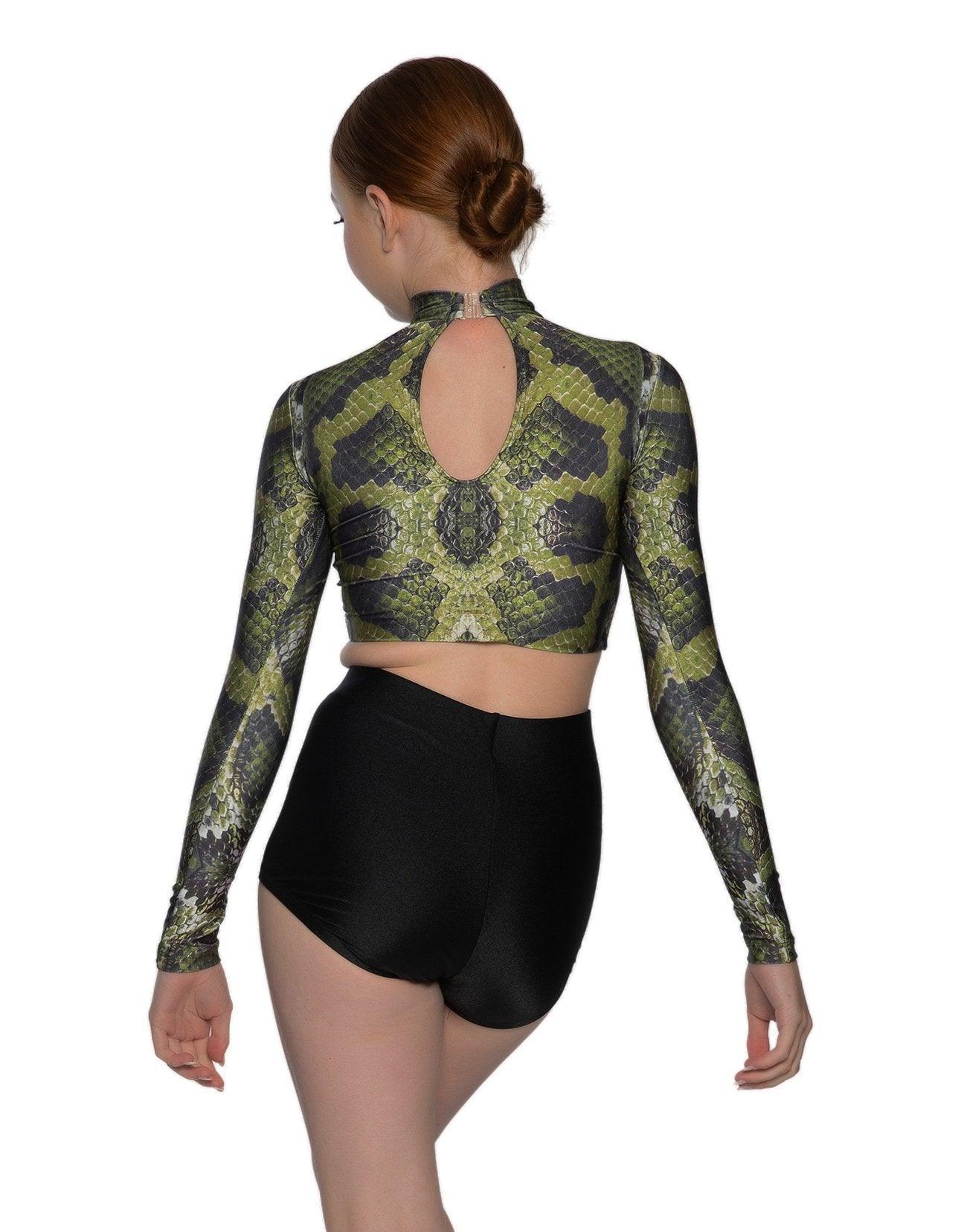 Snake Long Sleeve Crop Top - Hamilton Theatrical