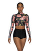 Roses Long Sleeve Crop Top - Hamilton Theatrical