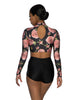 Roses Long Sleeve Crop Top - Hamilton Theatrical