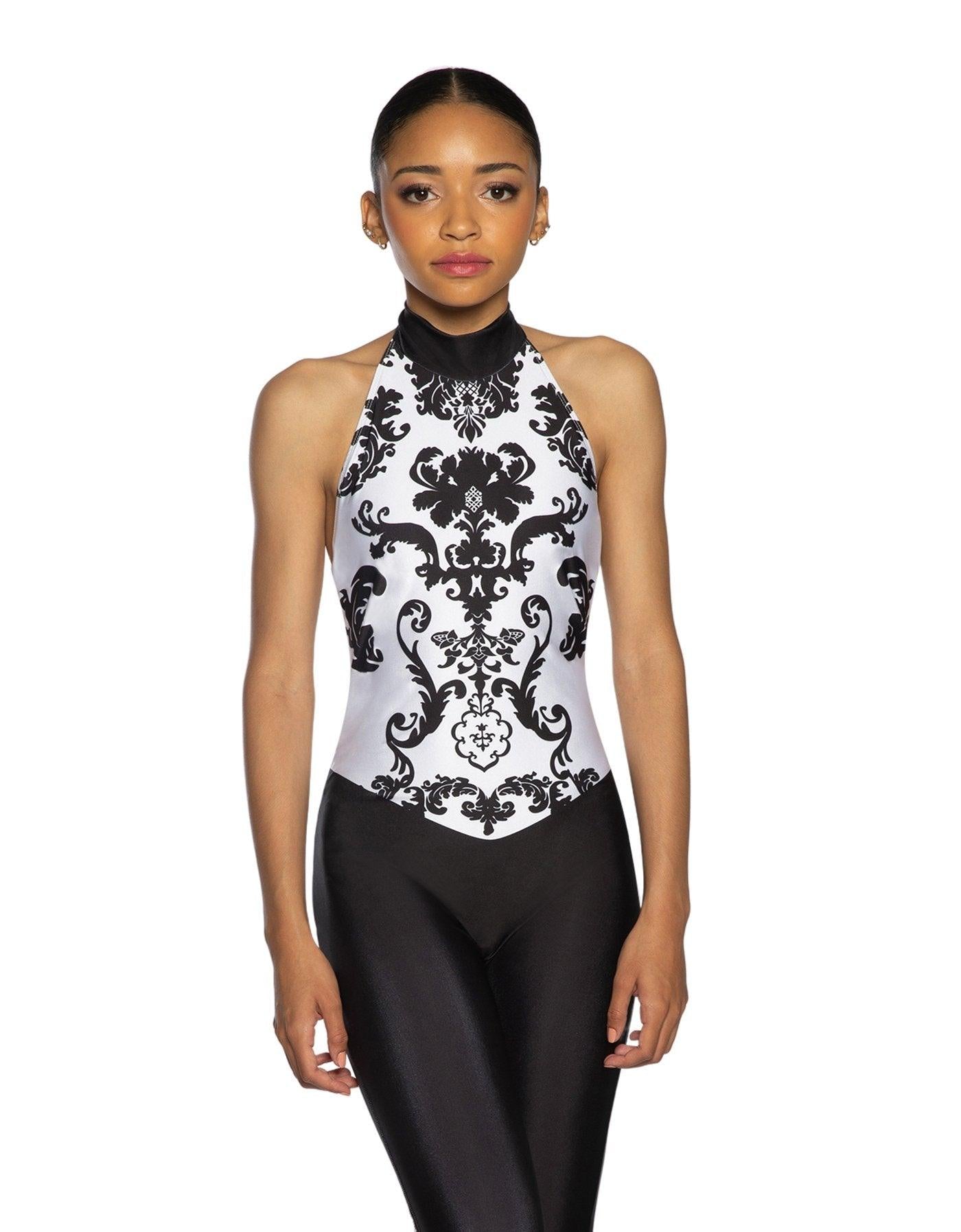 Brocade Halter Unitard - Hamilton Theatrical