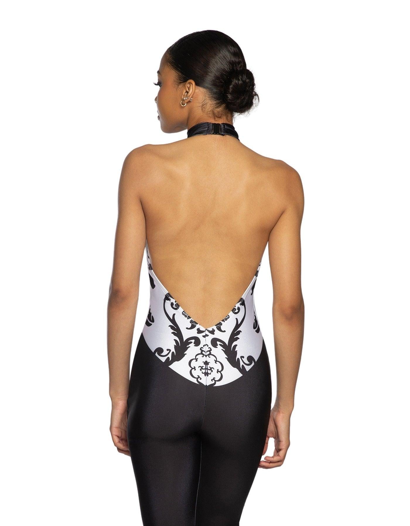 Brocade Halter Unitard - Hamilton Theatrical