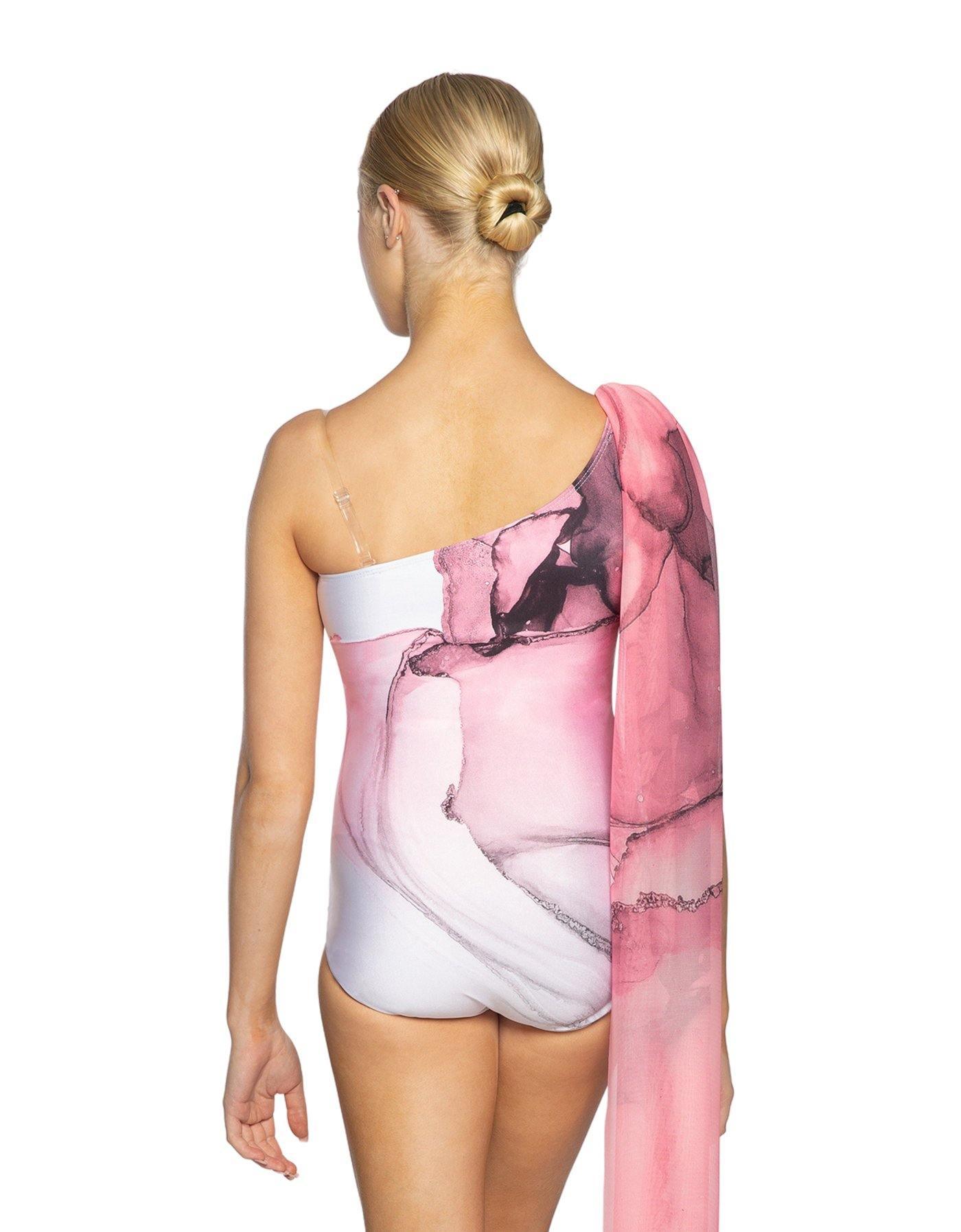 Mineral One Shoulder Leotard With Sash - Hamilton Theatrical