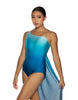 Elements One Shoulder Leotard with Sash - Hamilton Theatrical