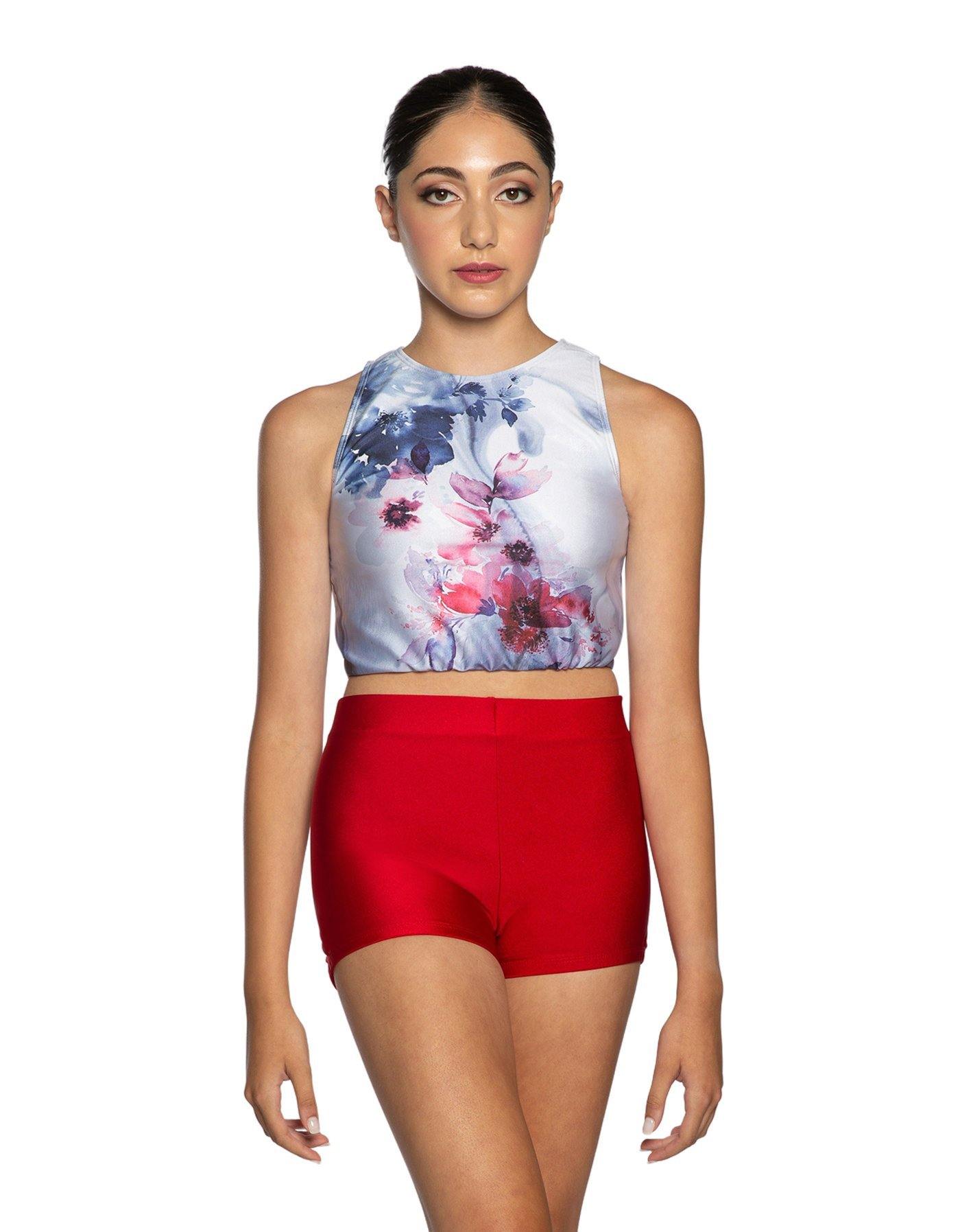 Flower Haze Sleeveless Crop Top - Hamilton Theatrical