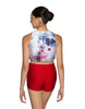 Flower Haze Sleeveless Crop Top - Hamilton Theatrical