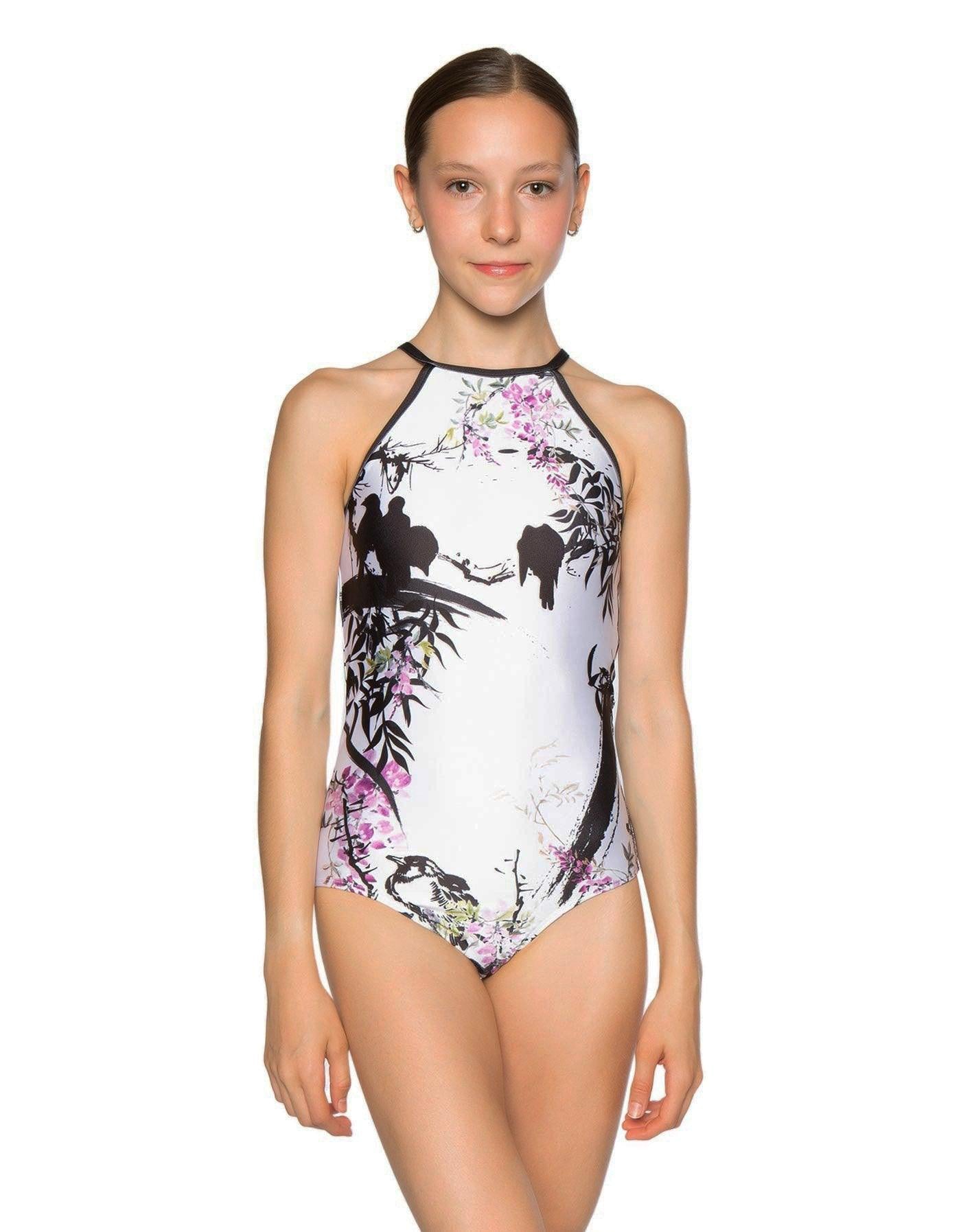 Brush Stroke Halter Leotard - Hamilton Theatrical