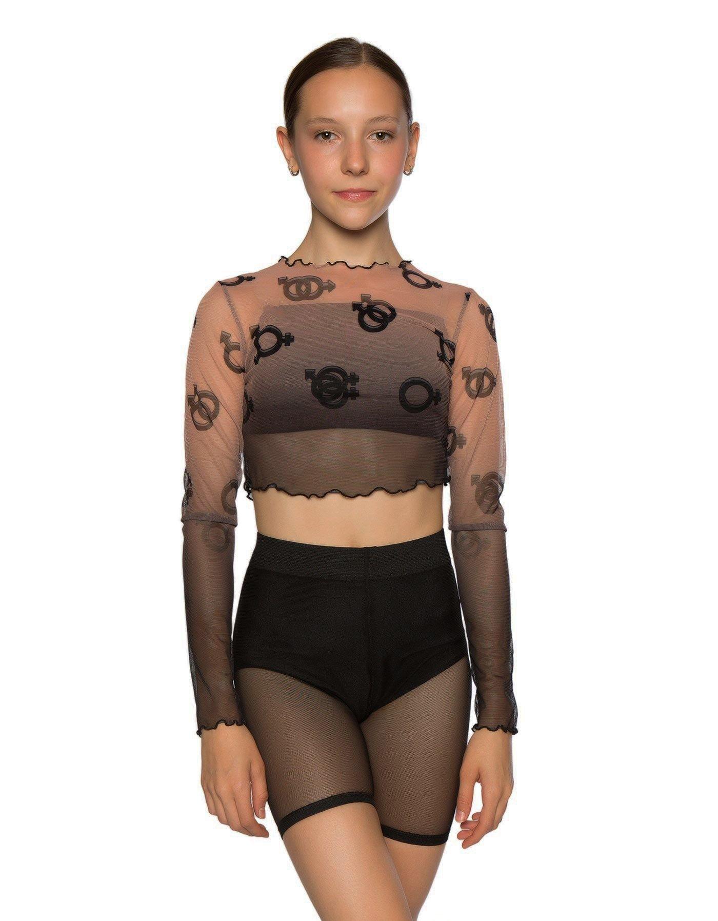 Gender LS Mesh Crop Top - Hamilton Theatrical