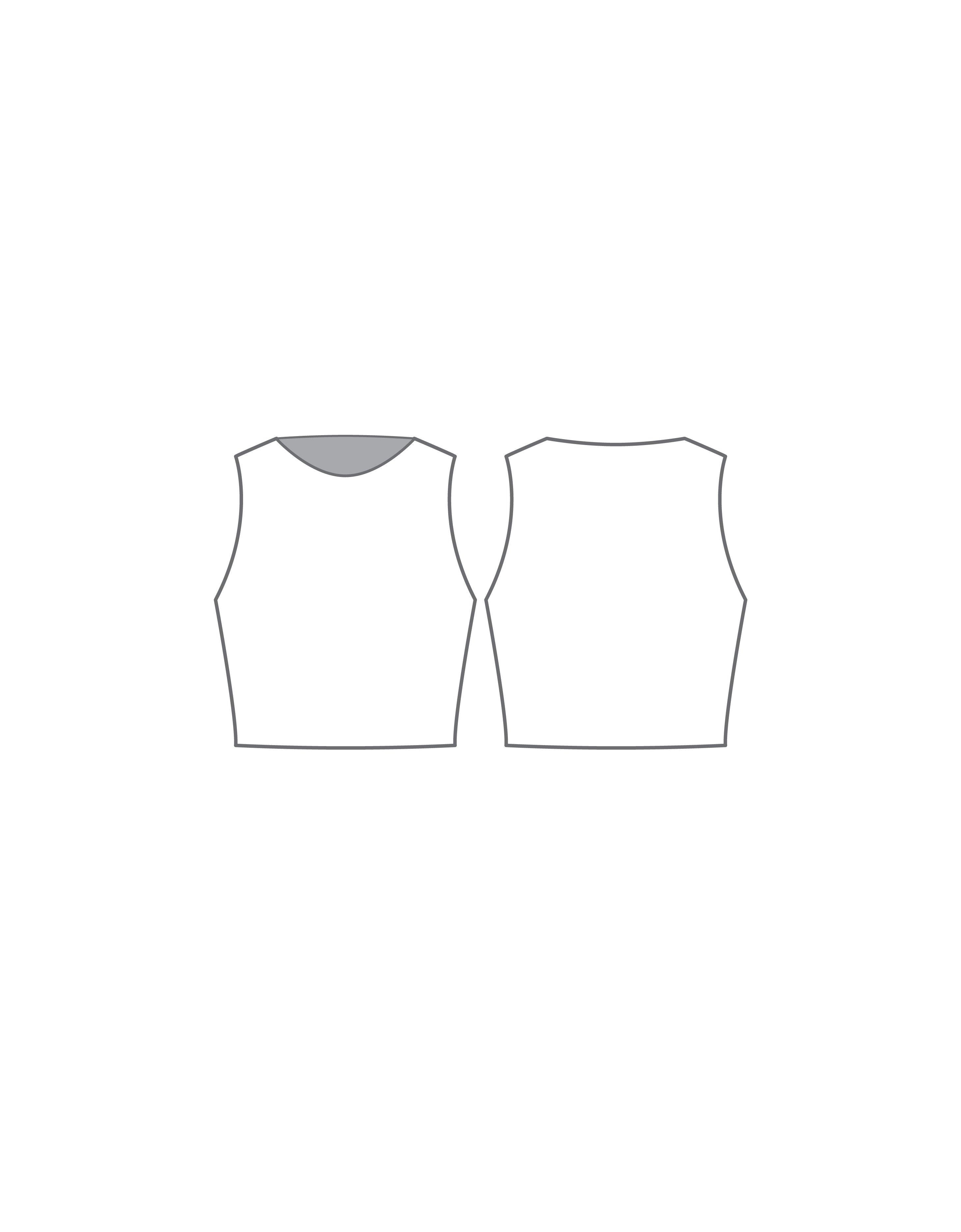 Ombre Sleeveless Crop - Hamilton Theatrical