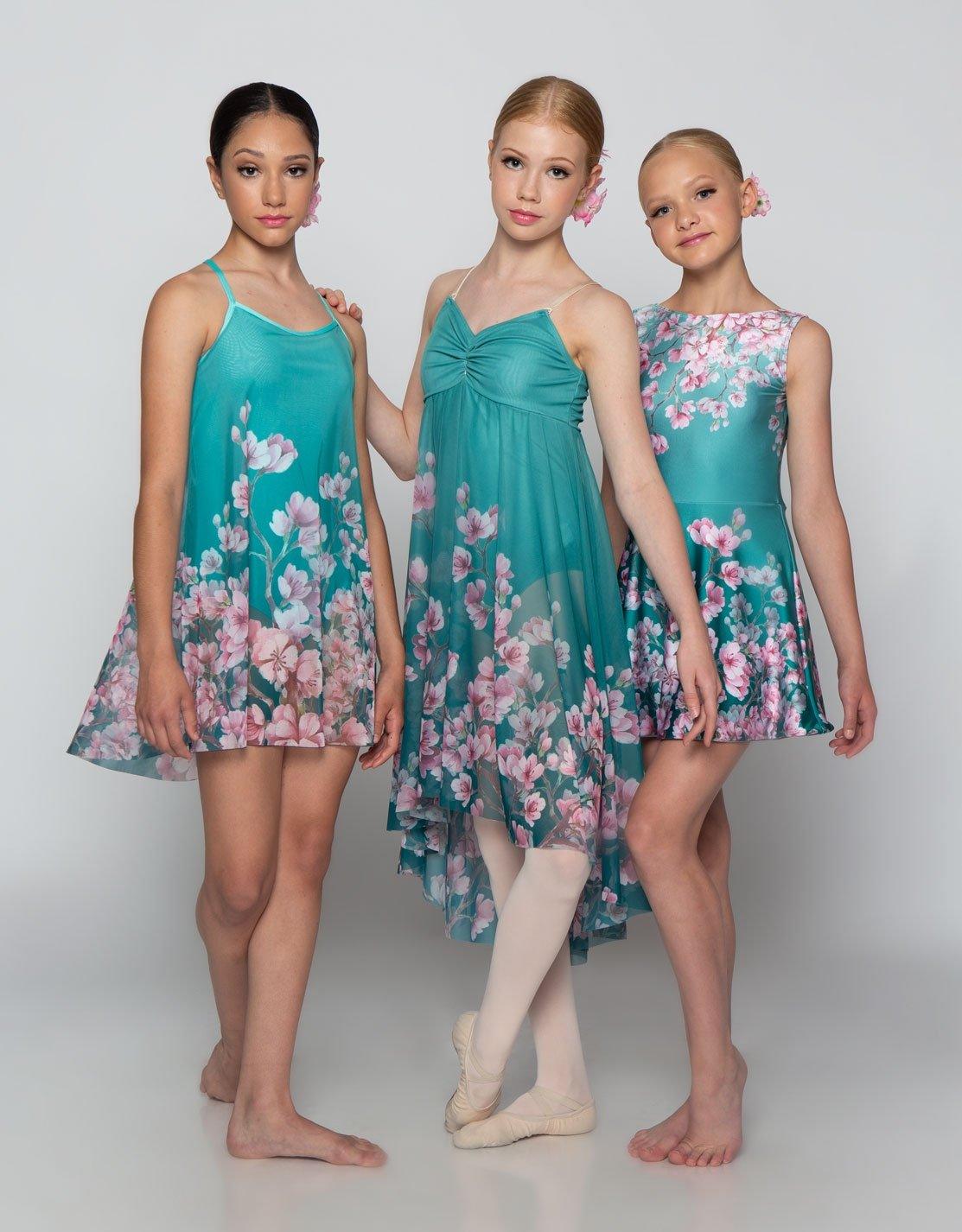 Cherry Blossom Chiffon Long Dress - Hamilton Theatrical