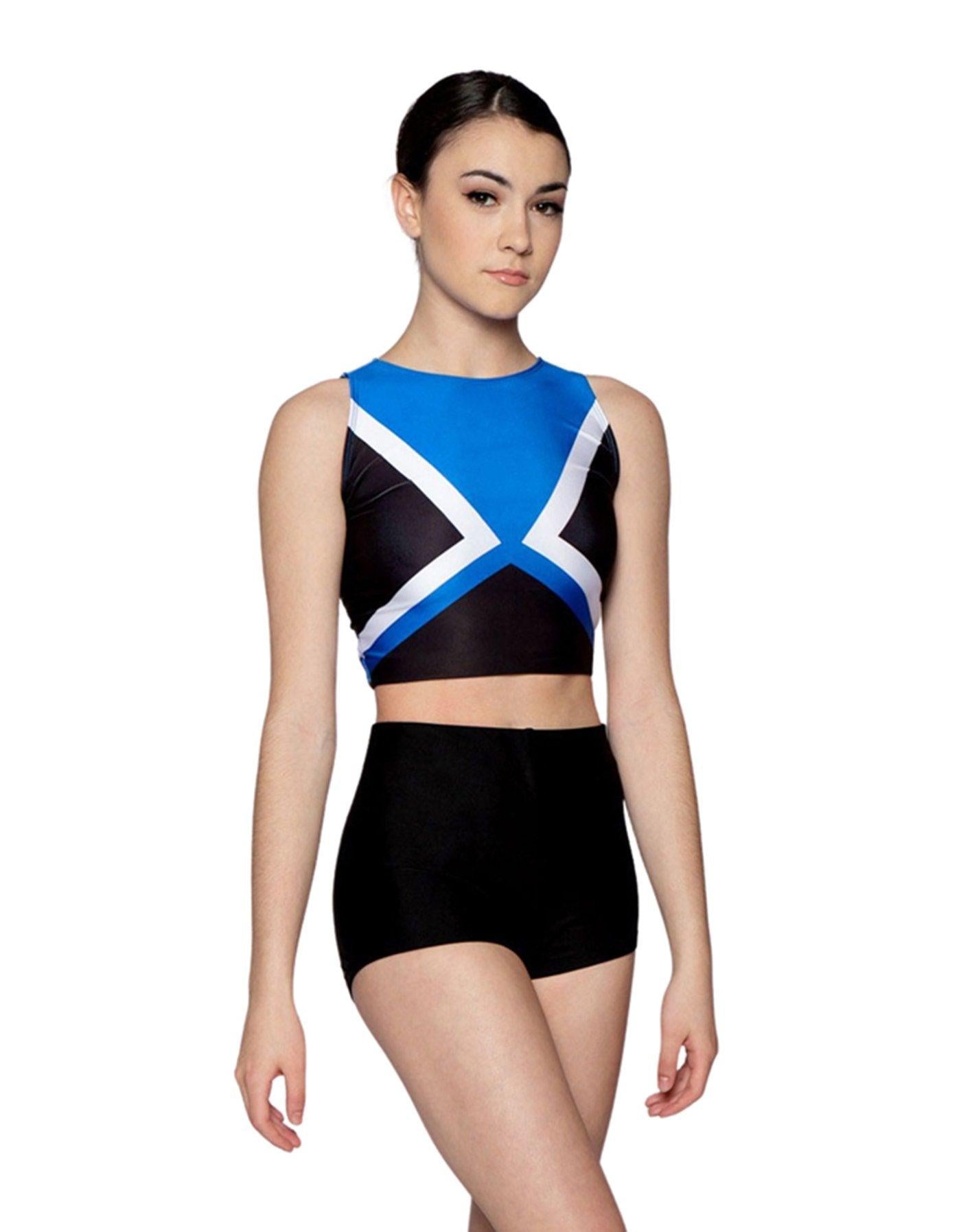 Colour Block Sleeveless Crop Top - Hamilton Theatrical