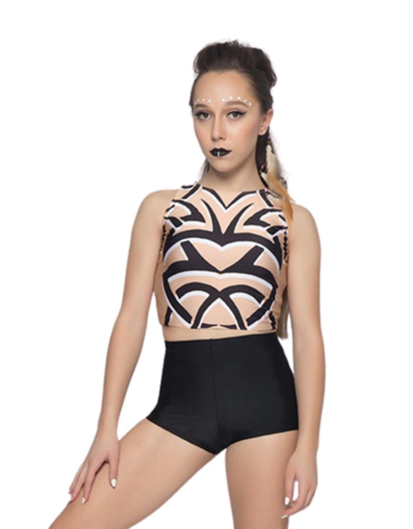 Tribal Sleeveless Crop Top - Hamilton Theatrical